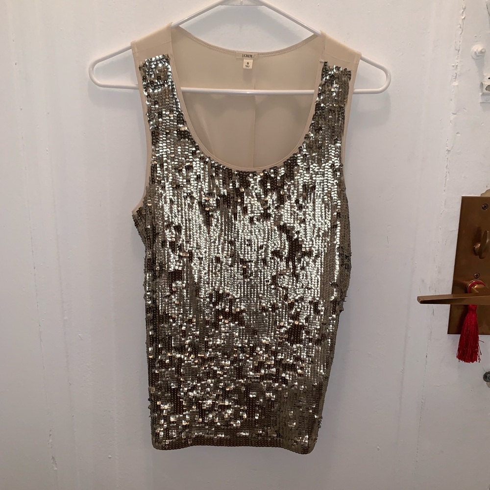 J Crew Gold Blouse